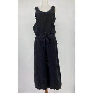 Cloth & Stone Jumpsuit Sleeveless Linen Cropped